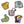 Load image into Gallery viewer, Reversible Shaped Puzzle | Fruits & Jungle Animals
