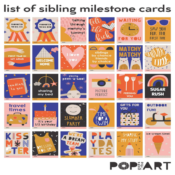 Milestone Cards | Sibling (box of 30 cards)
