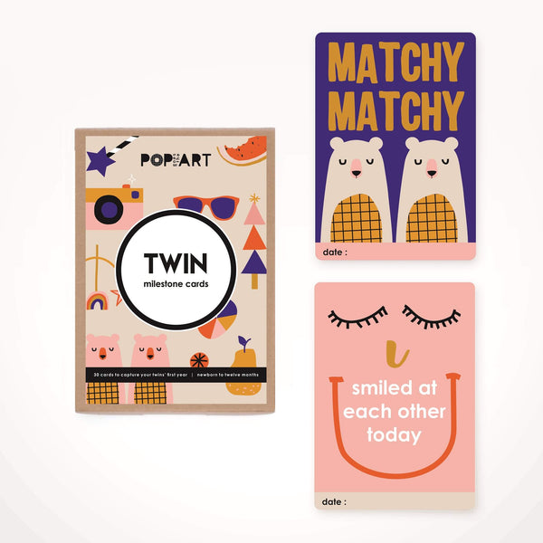 Milestone Cards | Twin (box of 30 cards)