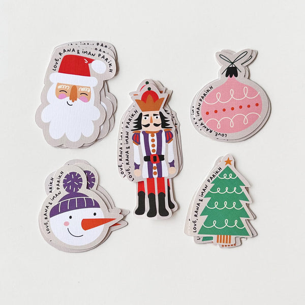 Stick On Tags | Christmas