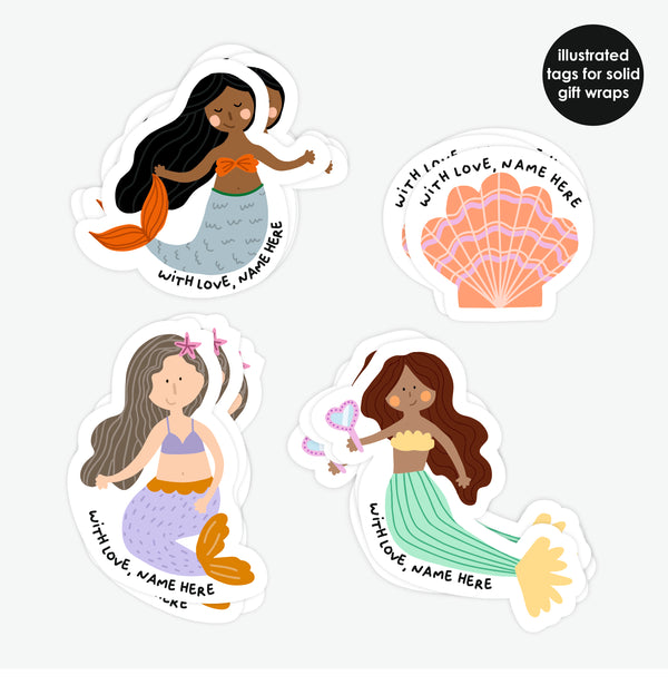 Stick On Tags | Mermaids