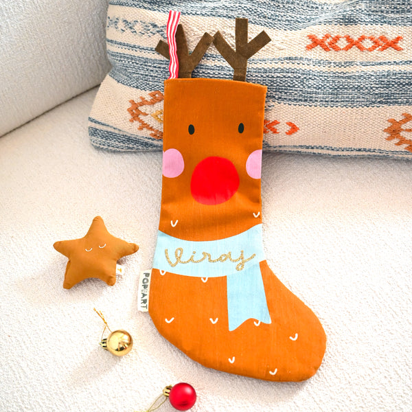 Personalised Stocking | Reindeer