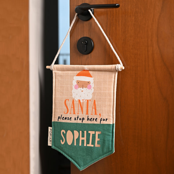 Wall Hanging | Santa Stop Sign