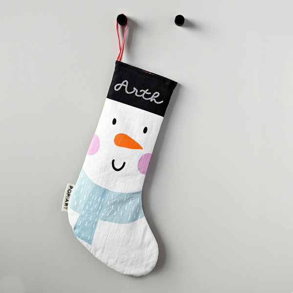 Personalised Stocking | Snowman