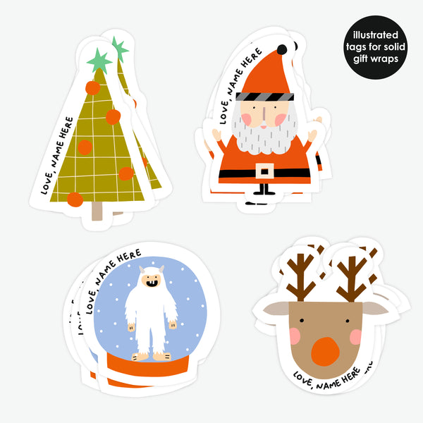 Stick On Tags | Christmas