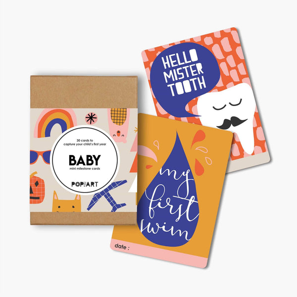 Mini Milestone Cards | Baby (box of 30 cards)