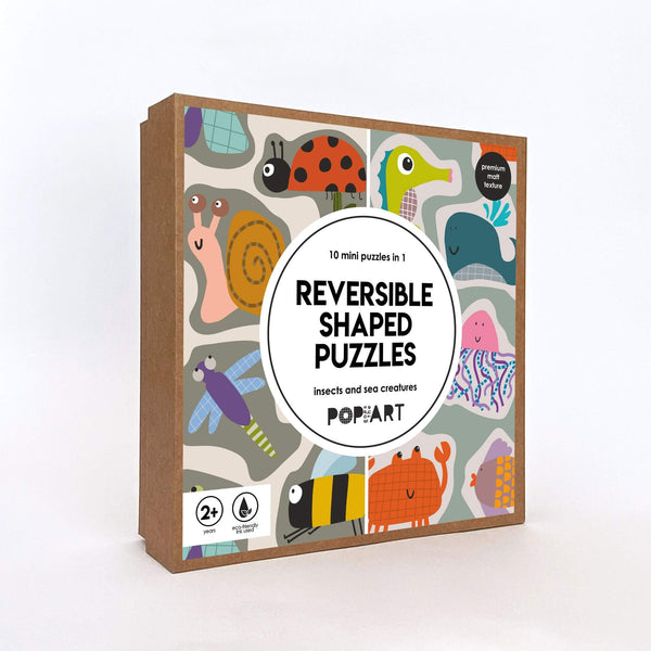 Reversible Shaped Puzzle | Insects & Sea Creatures