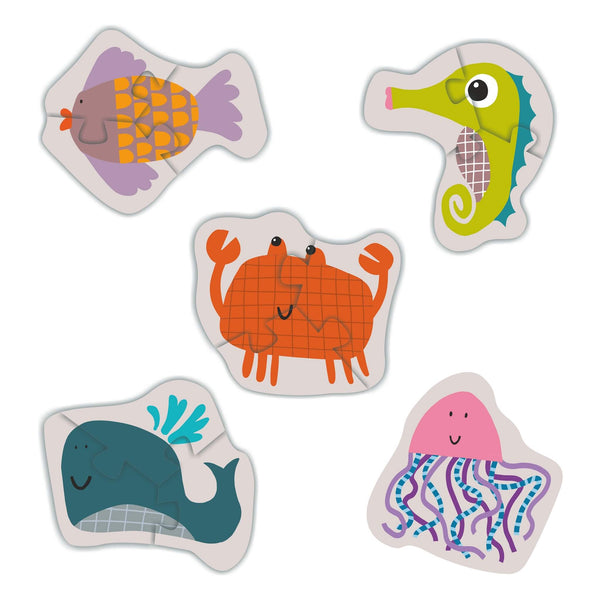 Reversible Shaped Puzzle | Insects & Sea Creatures