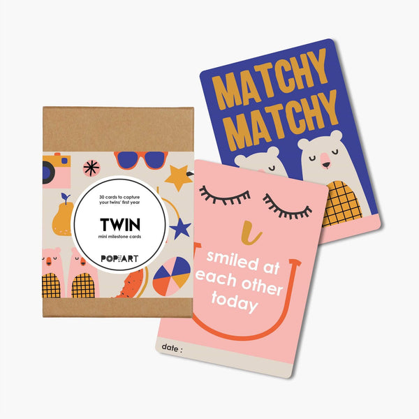 Mini Milestone Cards | Twin (box of 30 cards)